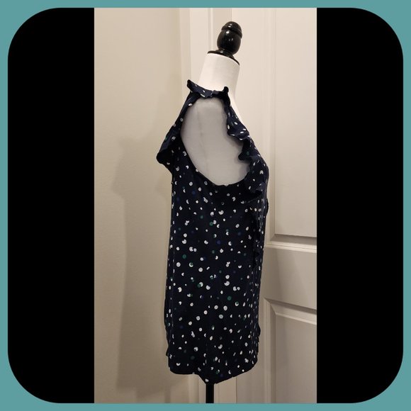 JOE FRESH || Sleeveless Ruffle Top (SIZE L) - Picture 3 of 7